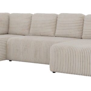 wohnli-moebel-suche-800001859188 Wohnli Möbelsuche - WOHNLANDSCHAFT NESSARO COR U Beige Cord - Links Seite