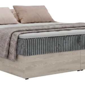 wohnli-moebel-suche-800001859263 Wohnli Möbelsuche - BOXBETT NORDIC ZERO 160/200 - Grau Cord - Topper T25 - H4