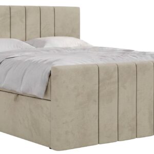 wohnli-moebel-suche-800001859332 Wohnli Möbelsuche - BOXBETT INERO DUO 140/200 - Beige Velvet - Topper T25 - H3