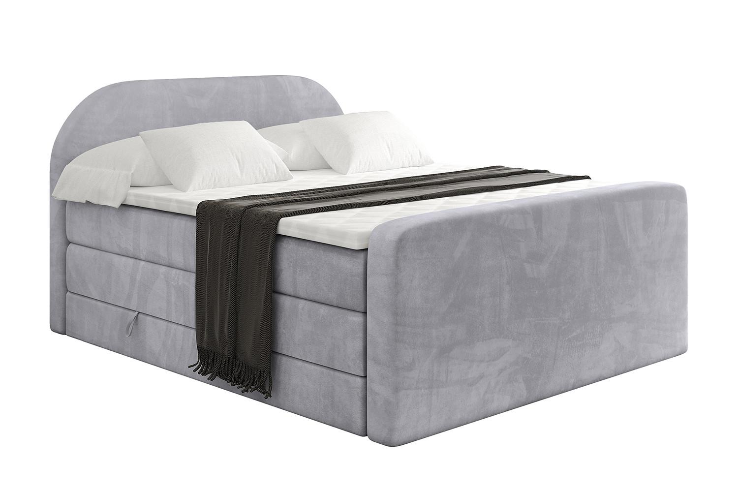 wohnli-moebel-suche-800001859388 Wohnli Möbelsuche - BOXSPRINGBETT mit Matratze und Lattenrost - NOX-Z KING-120x200 - Grau Monolith