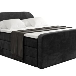 wohnli-moebel-suche-800001859404 Wohnli Möbelsuche - BOXSPRINGBETT mit Matratze und Lattenrost - NOX-Z KING-160x200 - Schwarz Casablanca