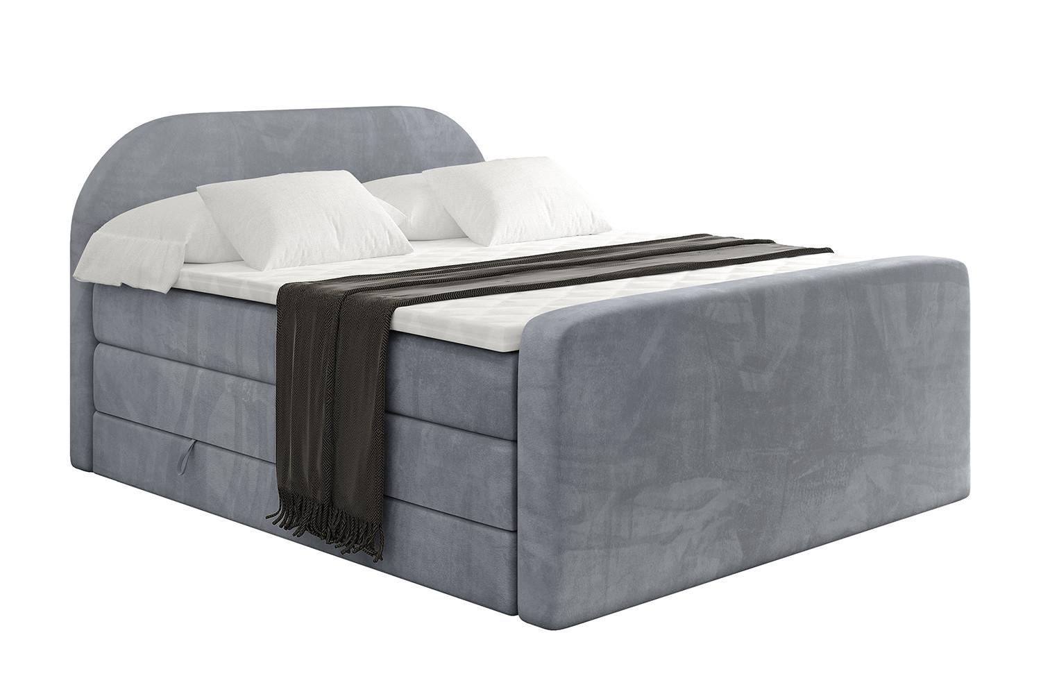 wohnli-moebel-suche-800001859456 Wohnli Möbelsuche - BOXSPRINGBETT mit Matratze und Lattenrost - NOX-Z KING-160x200 - Grau Casablanca