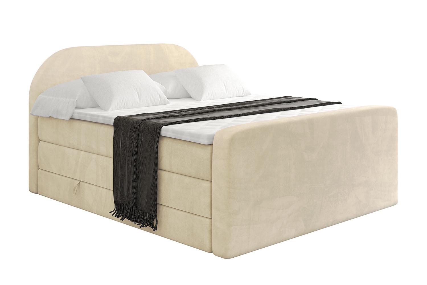 wohnli-moebel-suche-800001859463 Wohnli Möbelsuche - BOXSPRINGBETT mit Matratze und Lattenrost - NOX-Z KING-180x200 - Beige Monolith