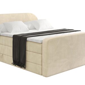 wohnli-moebel-suche-800001859512 Wohnli Möbelsuche - BOXSPRINGBETT mit Matratze und Lattenrost - NOX-Z KING-160x200 - Beige Monolith