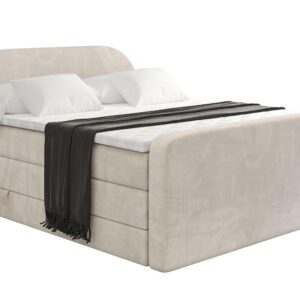 wohnli-moebel-suche-800001859515 Wohnli Möbelsuche - BOXSPRINGBETT mit Matratze und Lattenrost - NOX-Z KING-180x200 - Beige Casablanca