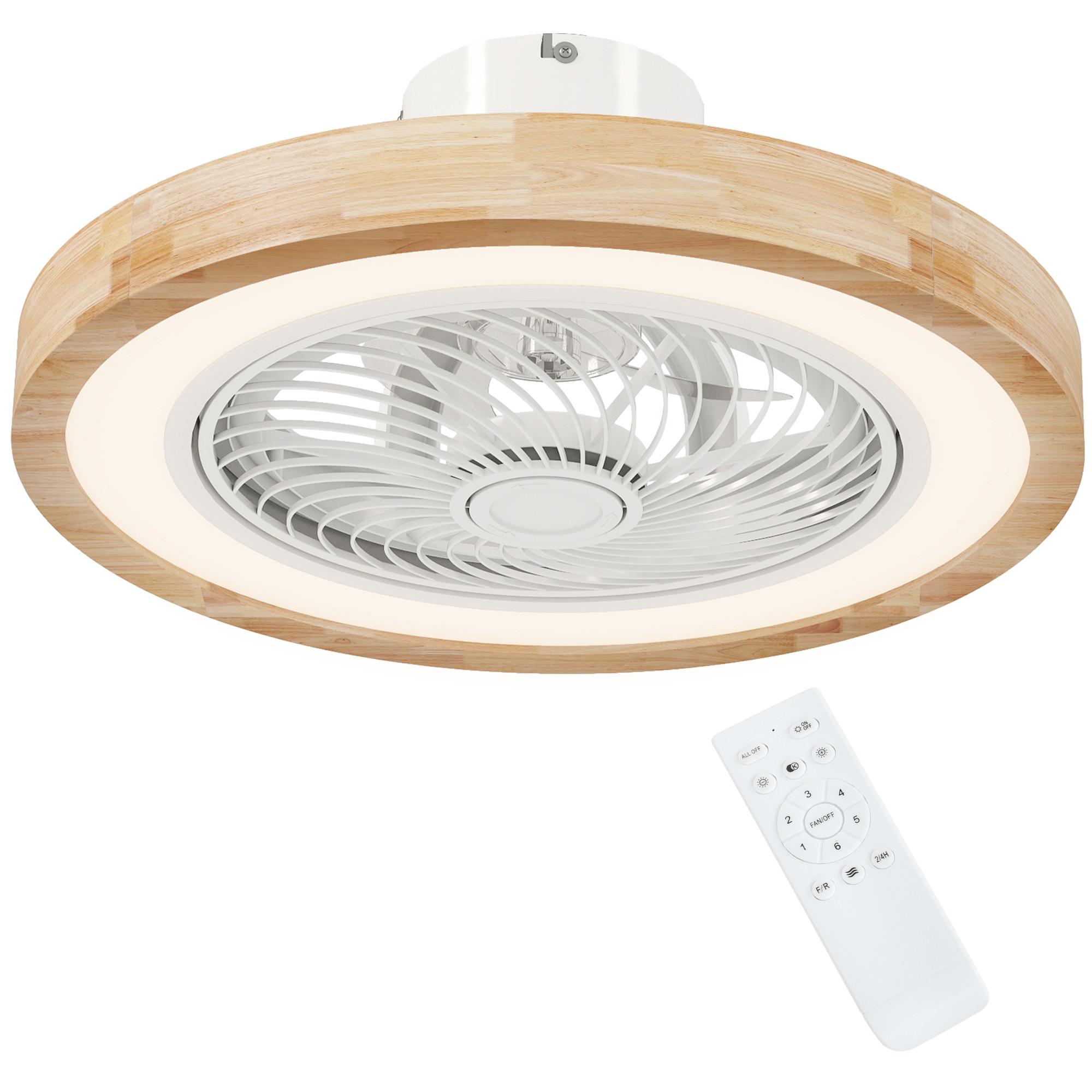 wohnli-moebel-suche-800001860580 Wohnli Möbelsuche - DECKENVENTILATOR mit Beleuchtung Eichenholz Naturholz