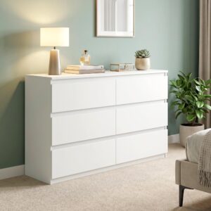 wohnli-moebel-suche-800001860714-1 KOMMODE Spanplatte Weiß Holzwerkstoff HOMCOM Möbel > Kommoden & Schubladenschränke > Kommoden Weiß