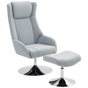 wohnli-moebel-suche-800001860855 Wohnli Möbelsuche - RELAXSESSEL mit Hocker drehbar Grau