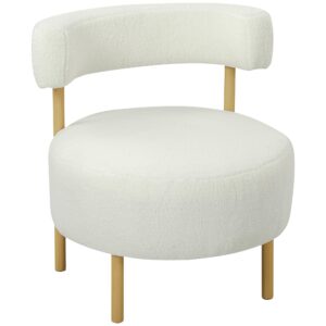 wohnli-moebel-suche-800001861079 Wohnli Möbelsuche - RELAXSESSEL mit Sherpa-Fleece Metallbeinen in Holzoptik Weiß