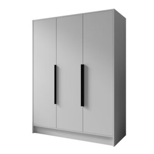 Wohnli Möbelsuche - DREHTÜRENSCHRANK BERON 150/200/51 cm Modern Kleiderschrank 3-türig Weiß