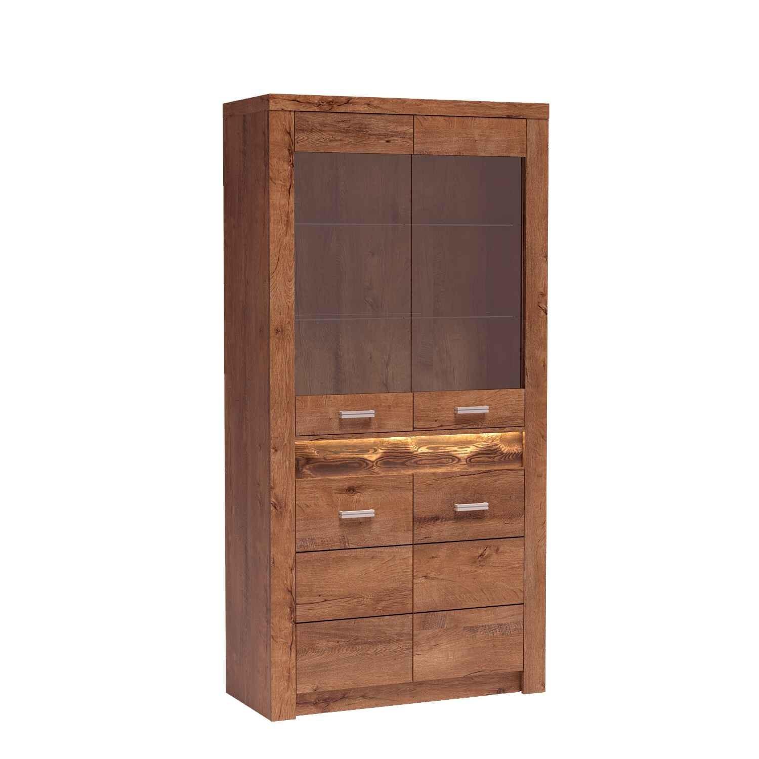 wohnli-moebel-suche-800001865097 Wohnli Möbelsuche - VITRINE ZERI 192 / 96 cm in Braun
