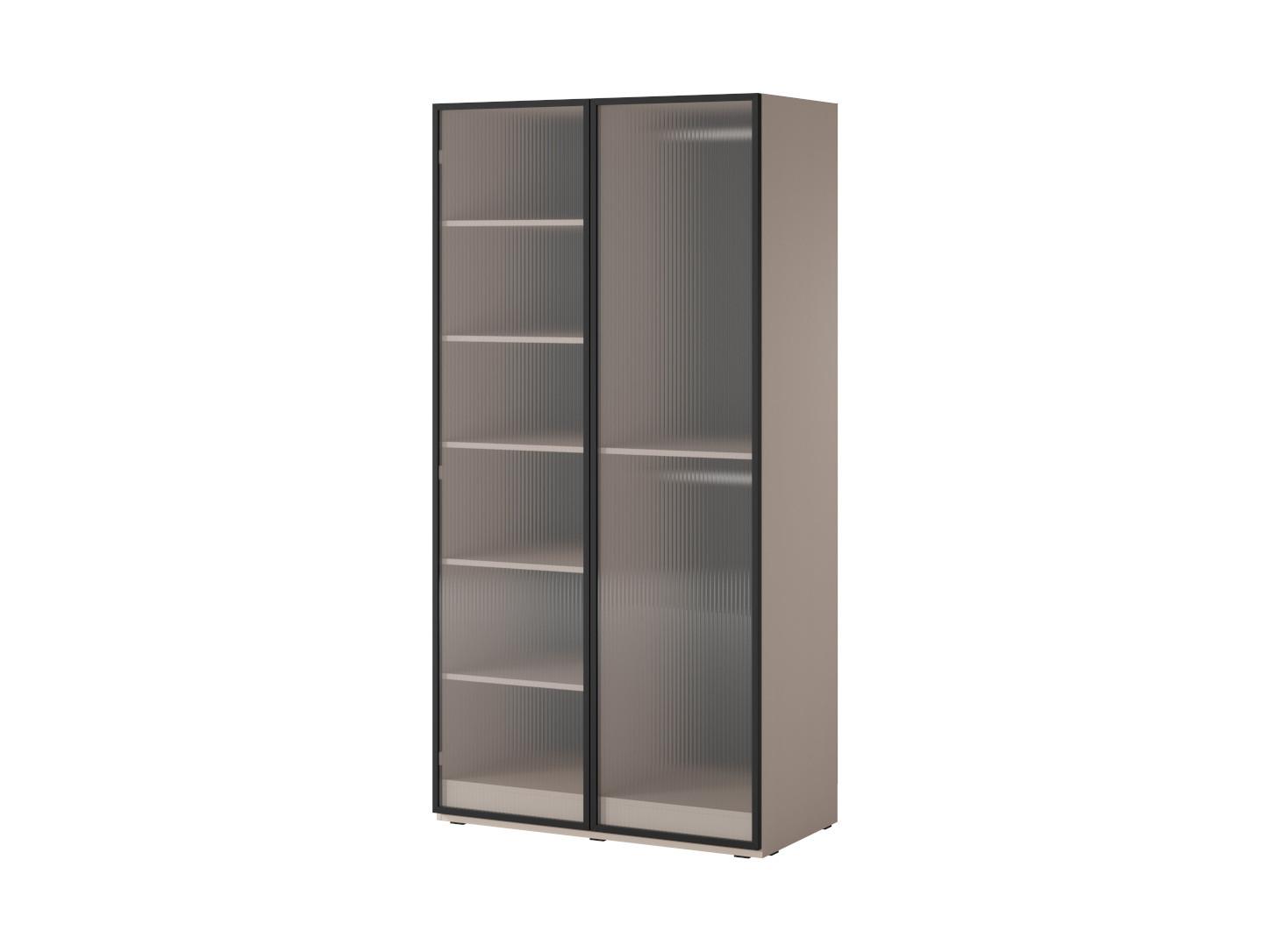 Wohnli Möbelsuche - DREHTÜRENSCHRANK ATELIO 101/200/51 cm Modern Kleiderschrank 2-türig Beige
