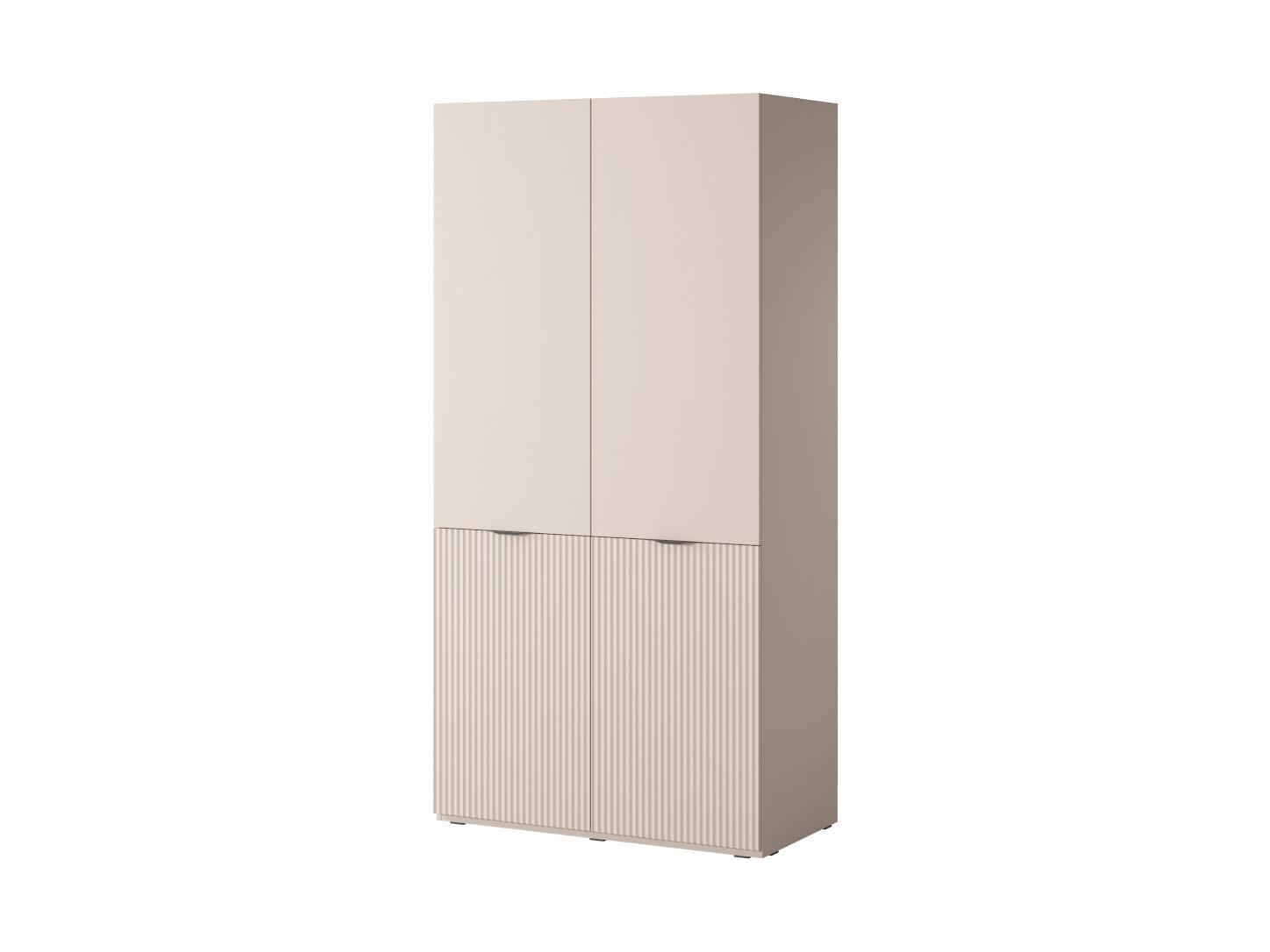 Wohnli Möbelsuche - DREHTÜRENSCHRANK ATELIO 101/200/51 cm Modern Kleiderschrank 2-türig Beige