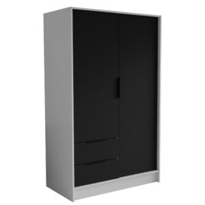 wohnli-moebel-suche-800001865295 Wohnli Möbelsuche - DREHTÜRENSCHRANK CAVA 102/200/51 cm Modern Kleiderschrank 2-türig Weiß
