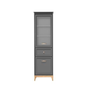 wohnli-moebel-suche-800001865570 Wohnli Möbelsuche - VITRINE SUOLO 193 / 55 cm in Grau