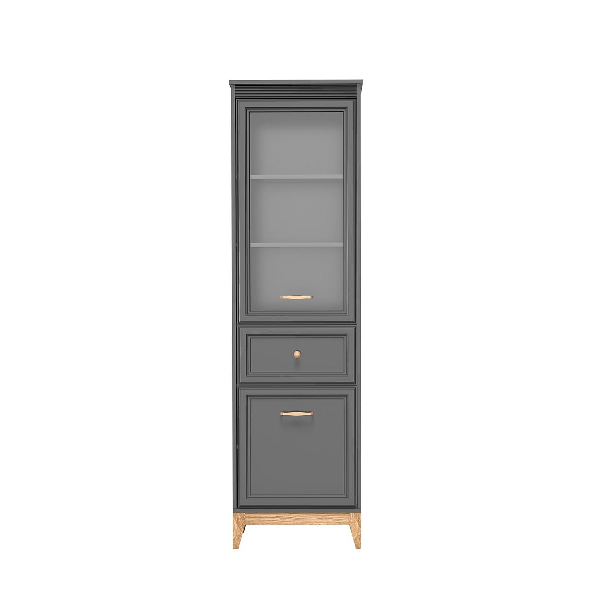 wohnli-moebel-suche-800001865570 Wohnli Möbelsuche - VITRINE SUOLO 193 / 55 cm in Grau