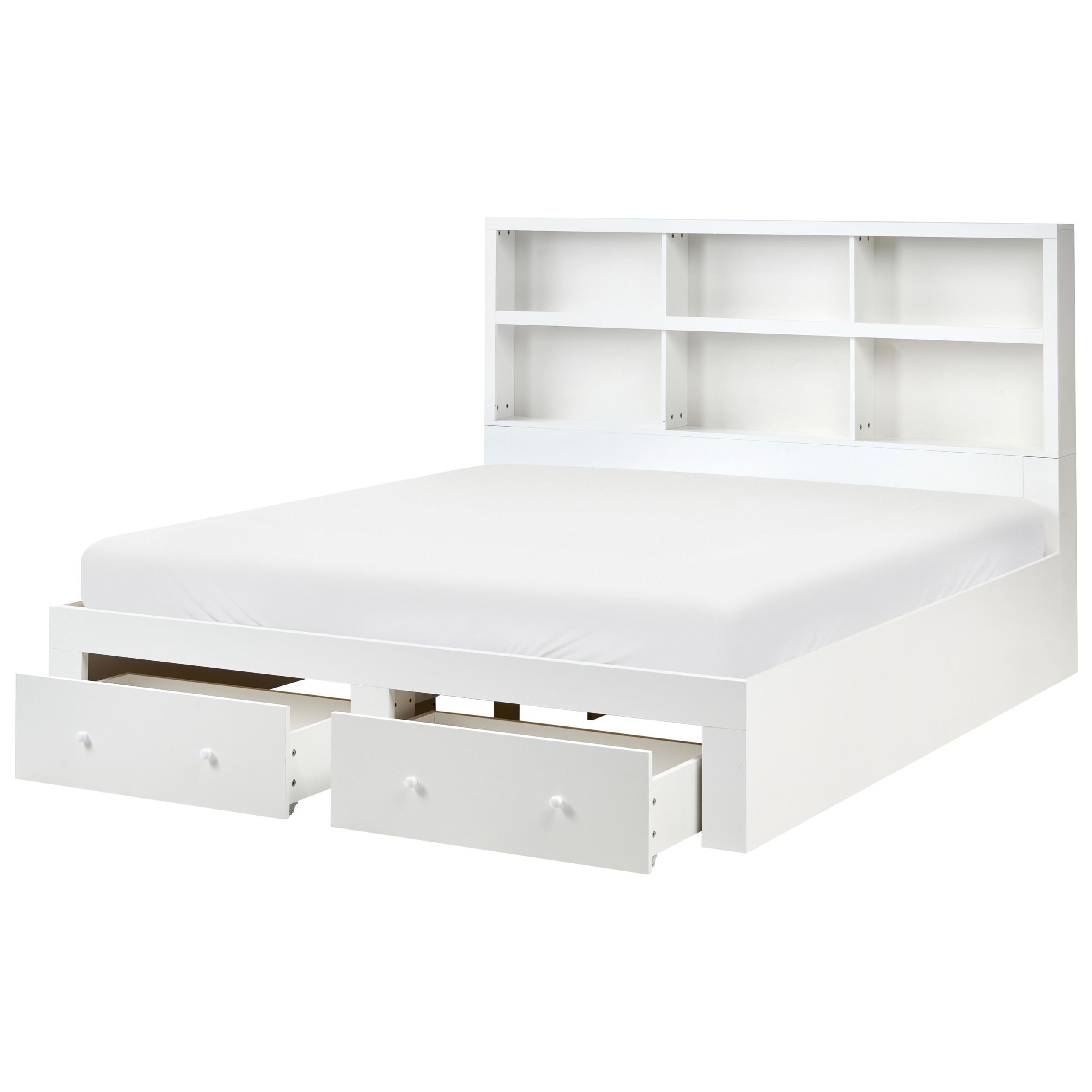 wohnli-moebel-suche-800001904765 Wohnli Möbelsuche - BETT mit Schubladen 180/200 cm MDF-Platte Weiß Tarare