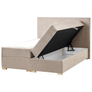 wohnli-moebel-suche-800001904766 Wohnli Möbelsuche - BOXSPRINGBETT mit Stauraum 140/200 cm Stoff Taupe Major