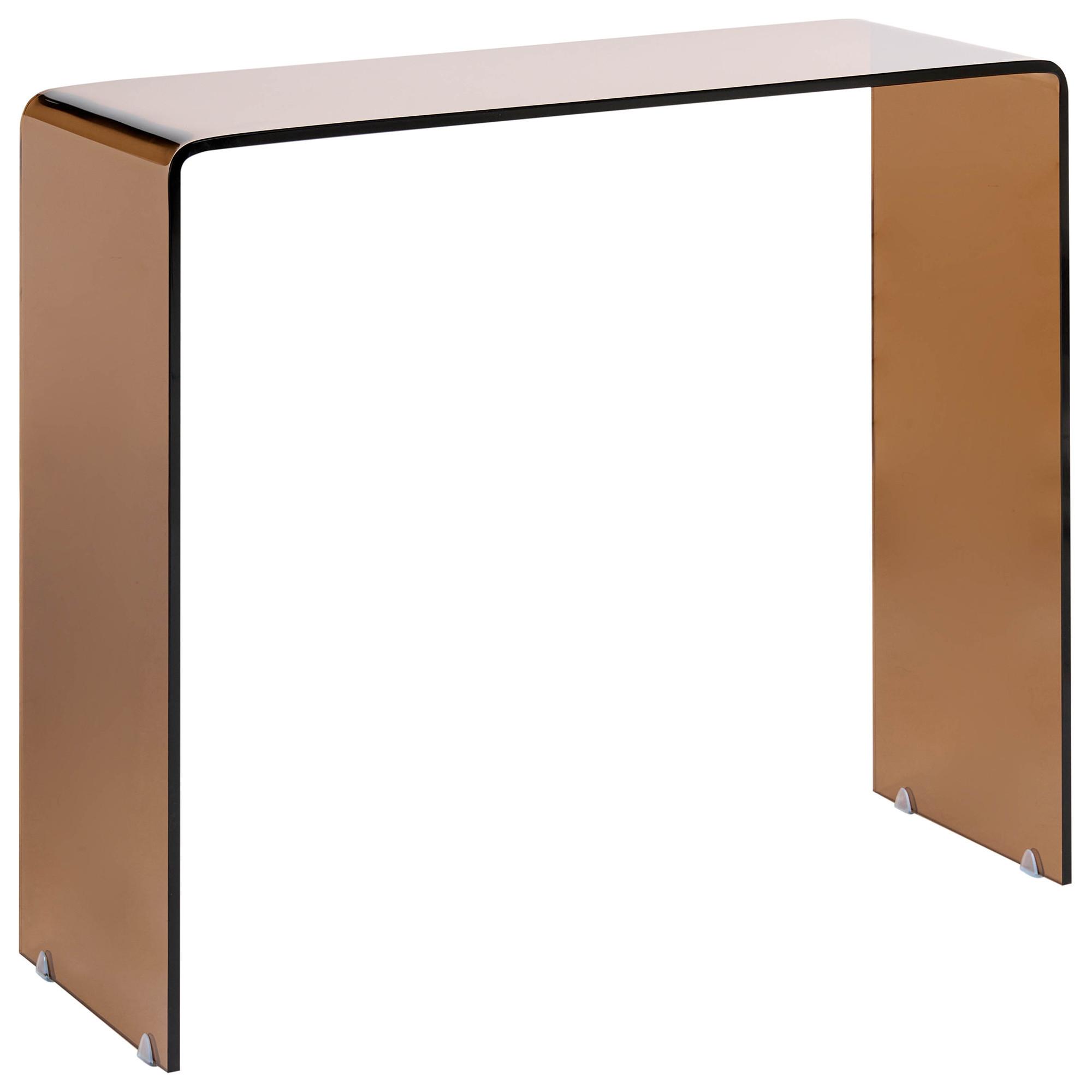 wohnli-moebel-suche-800001905125 Wohnli Möbelsuche - KONSOLENTISCH Sicherheitsglas Braun Kendall