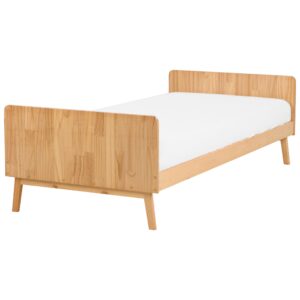 Wohnli Möbelsuche - BETT mit Lattenrost 90/200 cm Kiefernholz Braun Bonnac