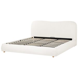 wohnli-moebel-suche-800001905271-1 BETT mit Stauraum 180/200 cm Stoff Cremeweiß Blagnac Textil Beliani Möbel > Betten Weiß