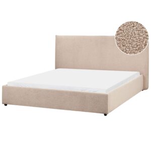 wohnli-moebel-suche-800001905487 Wohnli Möbelsuche - BETT mit Lattenrost 160/200 cm Bouclé Taupe Lavaur