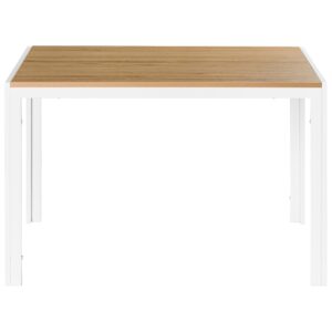 wohnli-moebel-suche-800001905504-1 ESSTISCH Braun/Weiß 120/80 cm Mann Holzwerkstoff Beliani Möbel > Tische > Esstische Braun