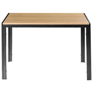 wohnli-moebel-suche-800001905508-1 ESSTISCH Braun/Schwarz 120/80 cm Mann Holzwerkstoff Beliani Möbel > Tische > Esstische Braun
