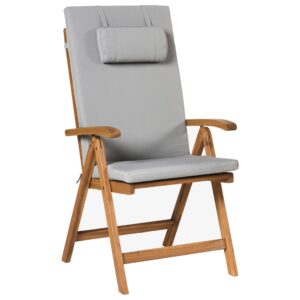 wohnli-moebel-suche-800001905586-1 GARTENMÖBEL-SET 6-Sitzer Hellgrau Akazienholz Java Premium Holz Beliani Garten & Outdoor > Gartenmöbel > Gartenmöbel-Sets Braun