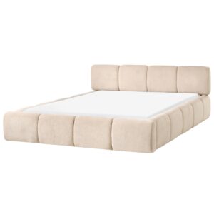 wohnli-moebel-suche-800001905621 Wohnli Möbelsuche - BETT mit Lattenrost 160/200 cm Stoff Taupe Orville