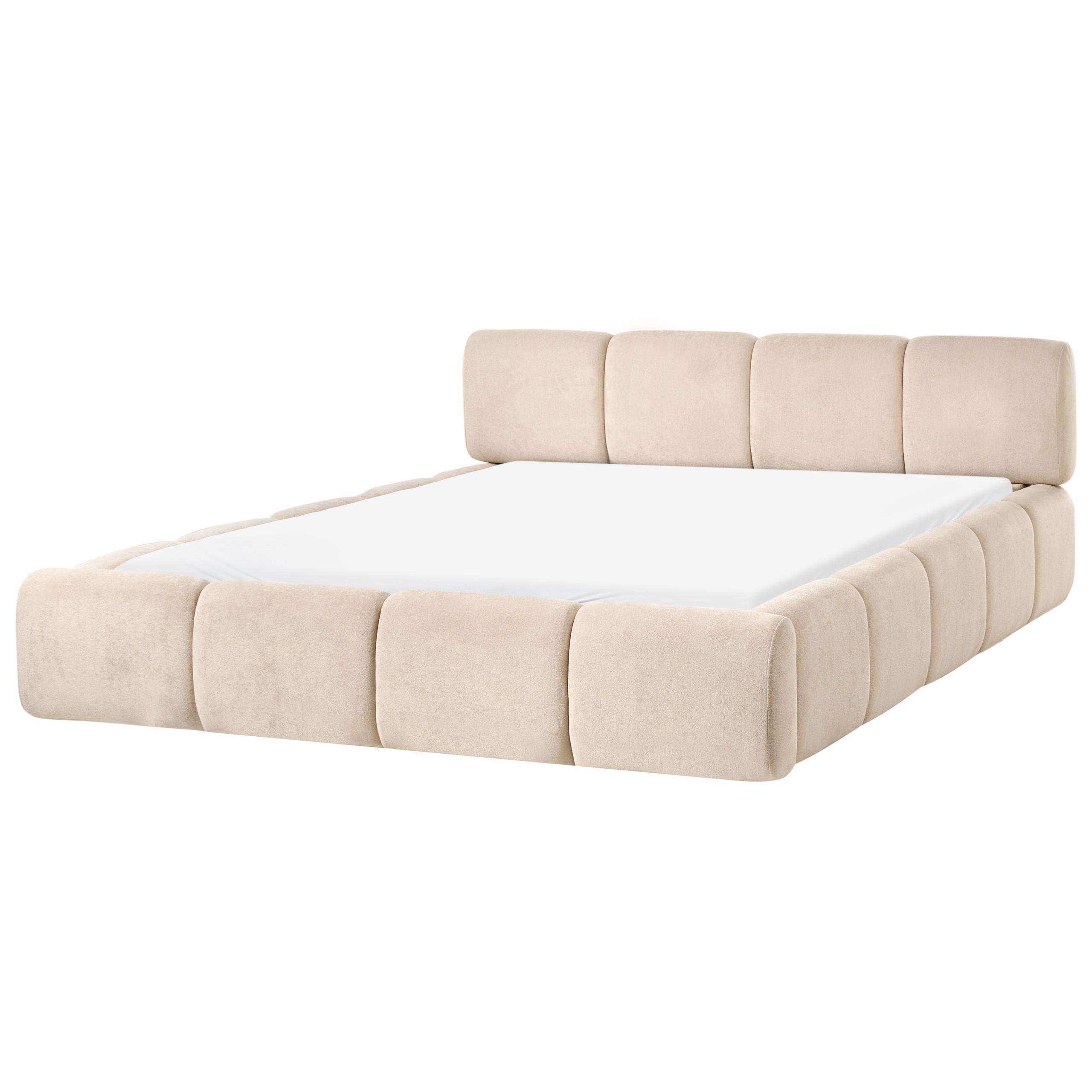 wohnli-moebel-suche-800001905621 Wohnli Möbelsuche - BETT mit Lattenrost 160/200 cm Stoff Taupe Orville
