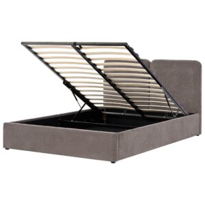 wohnli-moebel-suche-800001905690 Wohnli Möbelsuche - BETT mit Stauraum 160/200 cm Chenillegewebe Taupe Arbois