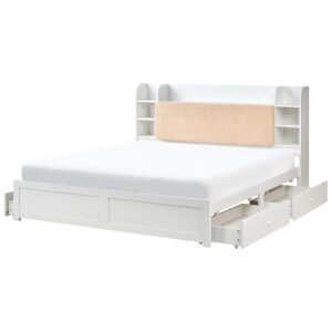 wohnli-moebel-suche-800001905787 Wohnli Möbelsuche - BETT mit Schubladen 180/200 cm MDF-Platte Weiß Bizou