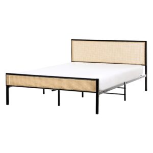 wohnli-moebel-suche-800001906000 Wohnli Möbelsuche - BETT mit Lattenrost 140/200 cm Eisen Hellbraun Avanton