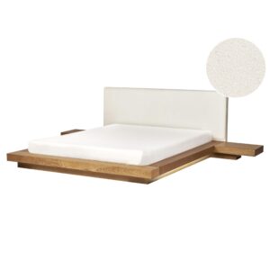 wohnli-moebel-suche-800001906291 Wohnli Möbelsuche - BETT mit LED 160/200 cm MDF-Platte Hellbraun Zen