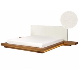 wohnli-moebel-suche-800001906292 Wohnli Möbelsuche - BETT mit LED 180/200 cm MDF-Platte Hellbraun Zen