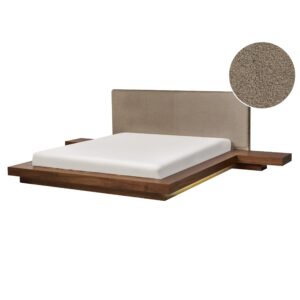 wohnli-moebel-suche-800001906296 Wohnli Möbelsuche - BETT mit LED 160/200 cm MDF-Platte Taupe Zen