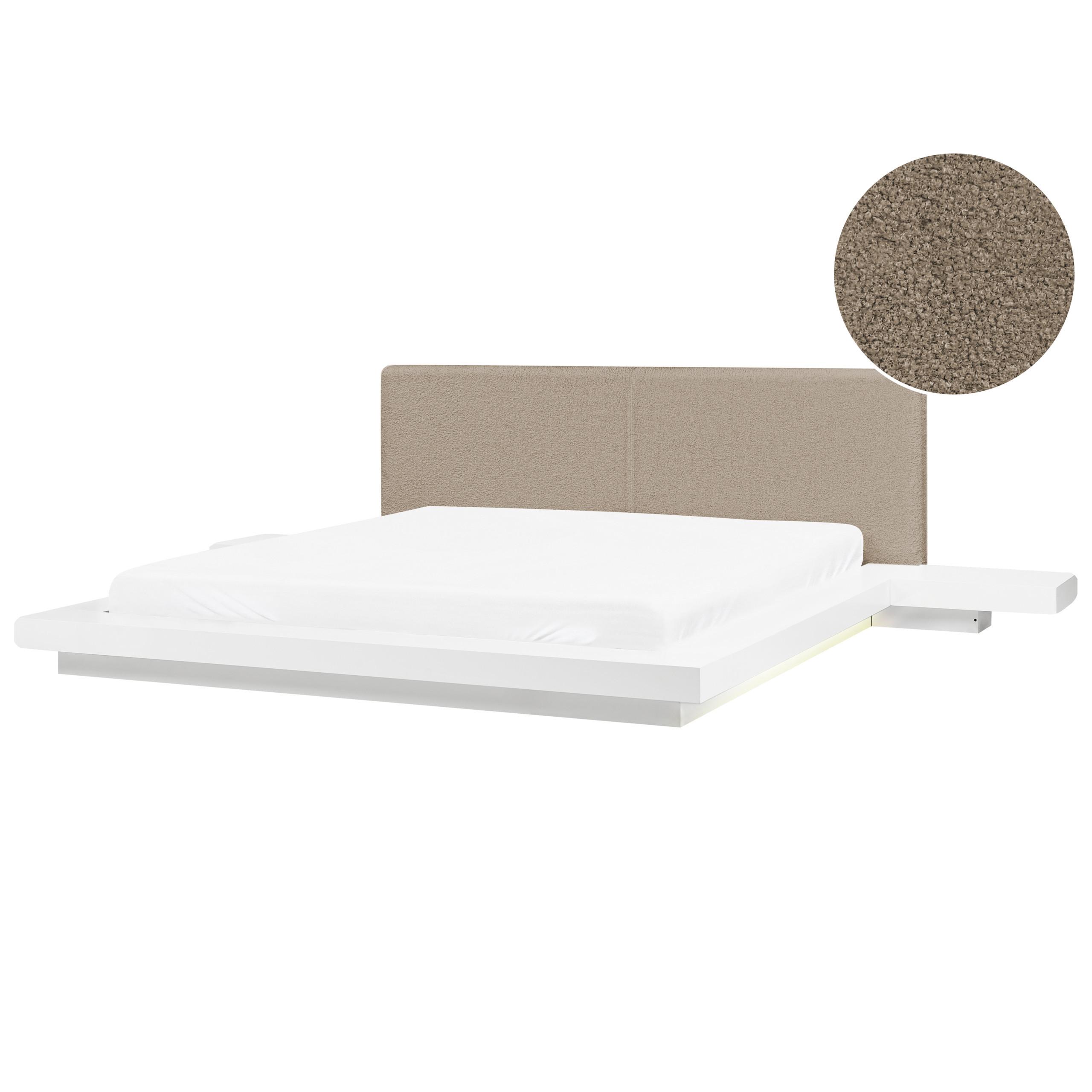 wohnli-moebel-suche-800001906298 Wohnli Möbelsuche - BETT mit LED 180/200 cm MDF-Platte Taupe Zen