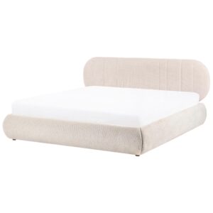 wohnli-moebel-suche-800001906303 Wohnli Möbelsuche - BETT mit Stauraum 180/200 cm Stoff Hellbeige Campan