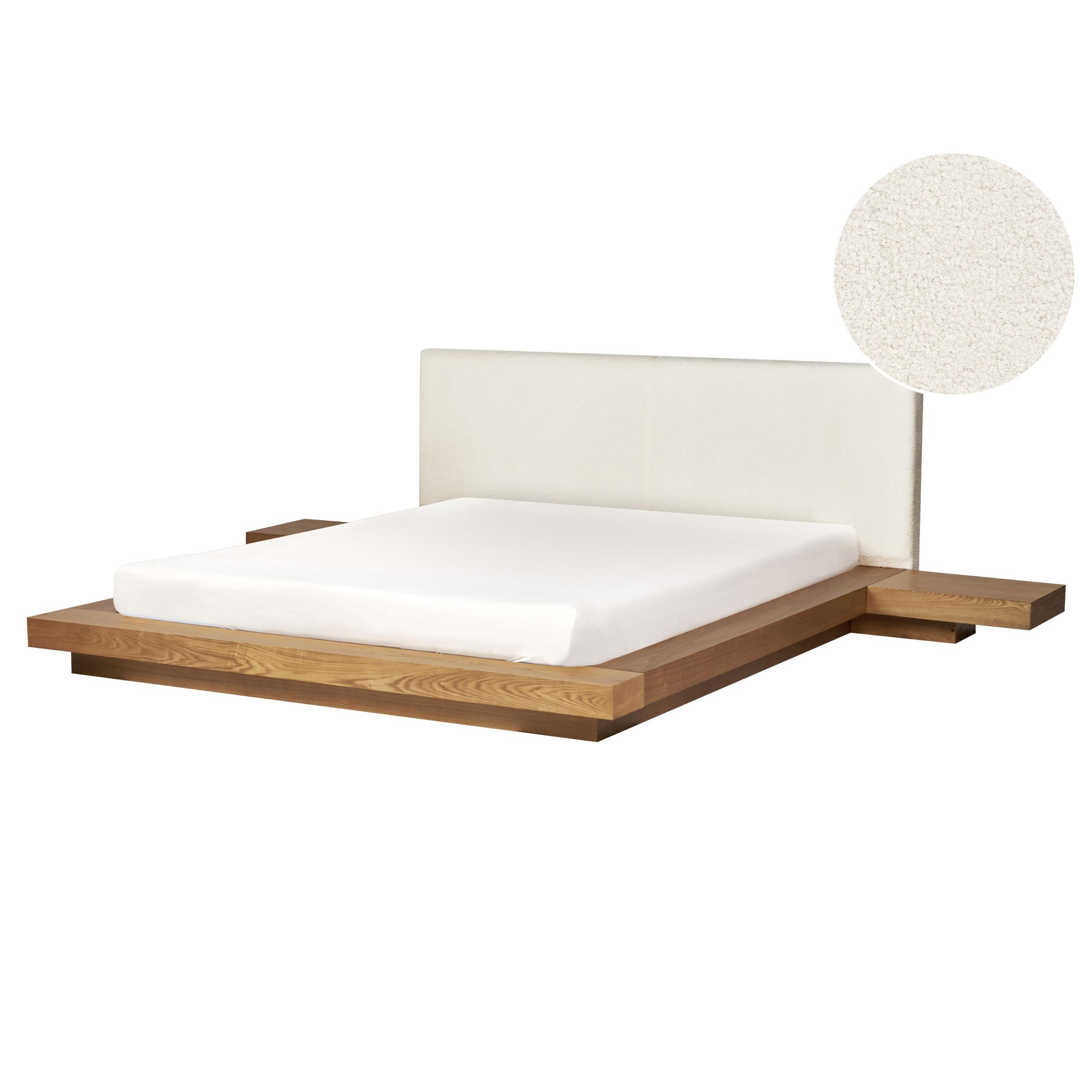 wohnli-moebel-suche-800001906382 Wohnli Möbelsuche - BETT mit Lattenrost 160/200 cm MDF-Platte Hellbraun Zen