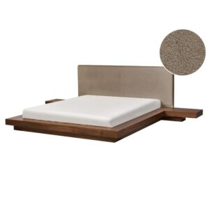 wohnli-moebel-suche-800001906386 Wohnli Möbelsuche - BETT mit Lattenrost 160/200 cm MDF-Platte Taupe Zen