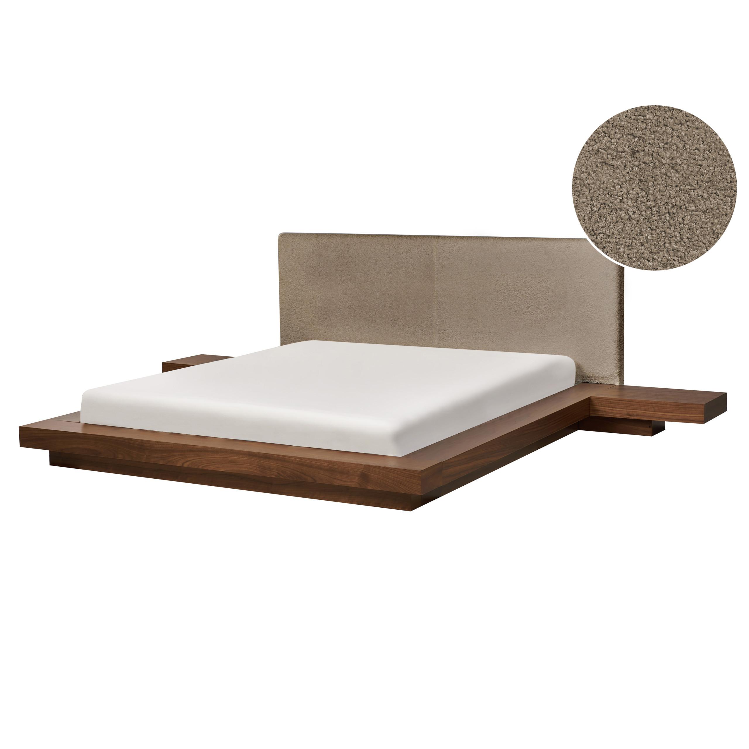 wohnli-moebel-suche-800001906386 Wohnli Möbelsuche - BETT mit Lattenrost 160/200 cm MDF-Platte Taupe Zen