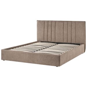 wohnli-moebel-suche-800001906404-1 BETT mit Stauraum 160/200 cm Stoff Taupe Tarascon Textil Beliani Möbel > Betten Taupe