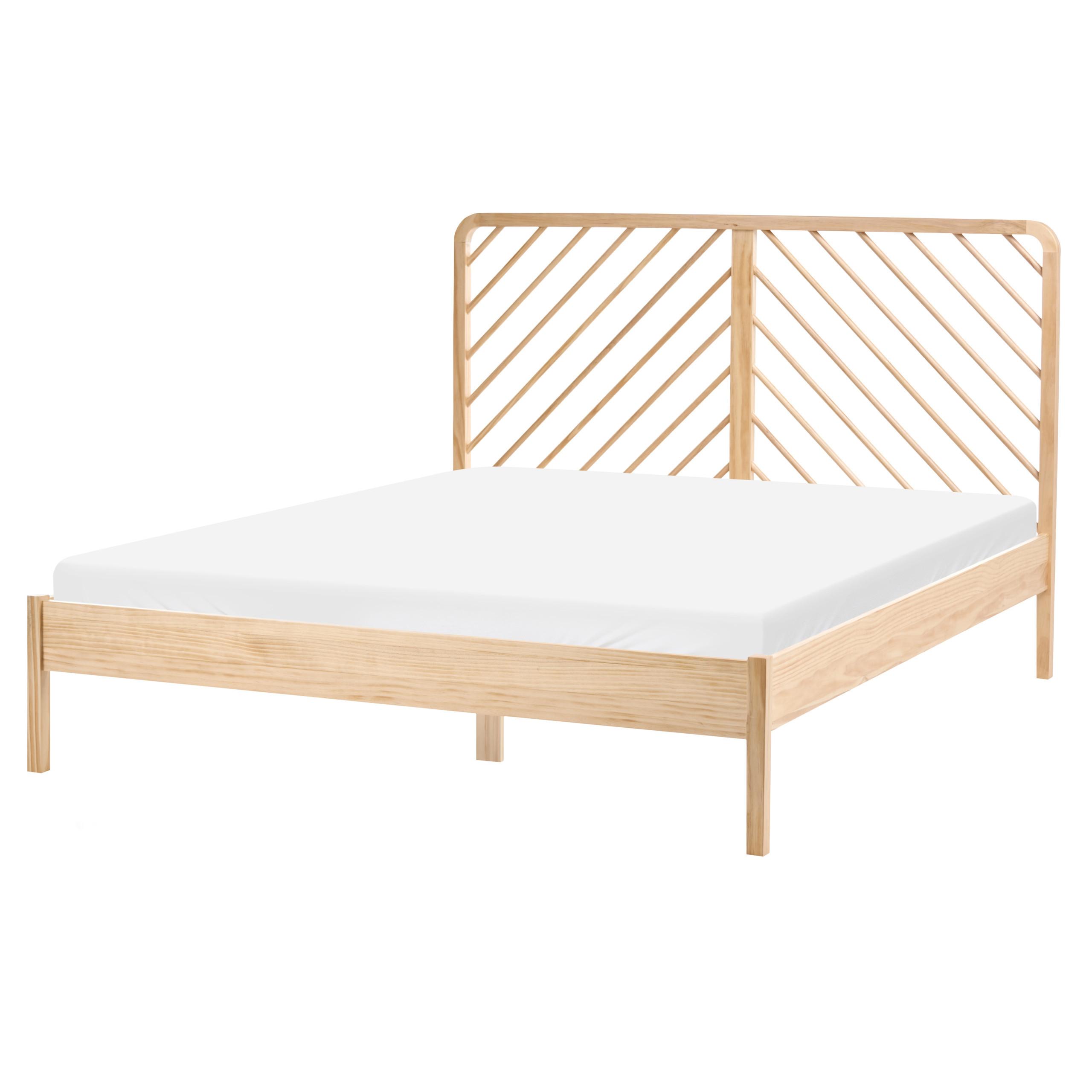 wohnli-moebel-suche-800001906507 Wohnli Möbelsuche - BETT mit Lattenrost 160/200 cm Kiefernholz Hellbraun Sephos
