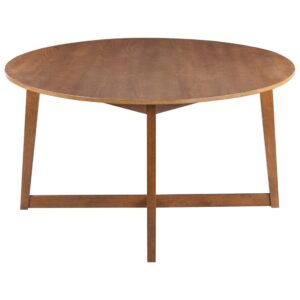 wohnli-moebel-suche-800001906623-1 ESSTISCH Dunkle Eiche 140/140 cm Waipori Holzwerkstoff Beliani Möbel > Tische > Esstische Braun