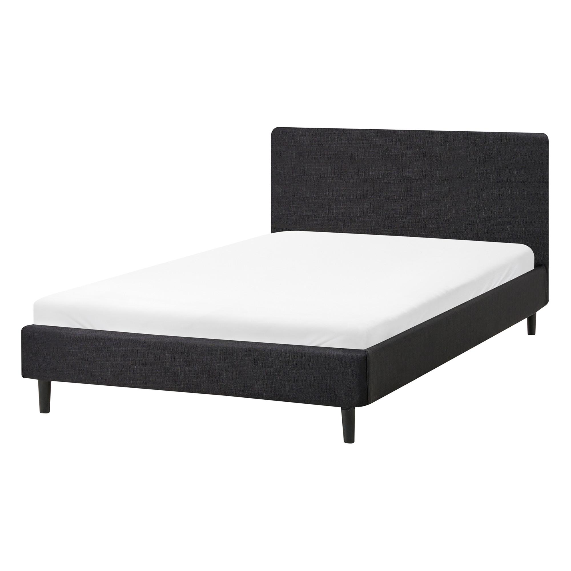 wohnli-moebel-suche-800001906748 Wohnli Möbelsuche - BETT mit Lattenrost 120/200 cm Stoff Schwarz Fitou