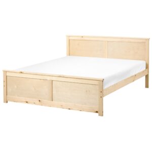 wohnli-moebel-suche-800001907049 Wohnli Möbelsuche - BETT mit Lattenrost 140/200 cm Kiefernholz Hellbraun Dauphin