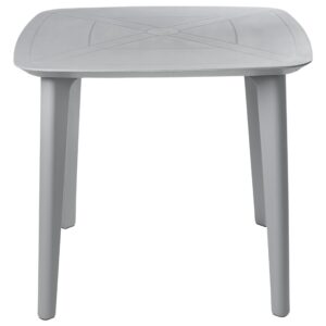 wohnli-moebel-suche-800001907188-1 GARTENTISCH 86/86 cm Grau Sorico Kunststoff Beliani Möbel > Tische > Esstische Grau