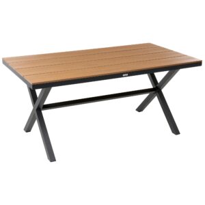wohnli-moebel-suche-800001907339 Wohnli Möbelsuche - GARTENTISCH 160/90 cm Metall Schwarz Tiano