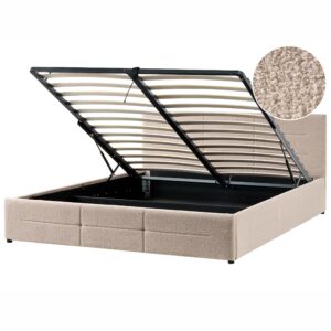 wohnli-moebel-suche-800001907535 Wohnli Möbelsuche - BETT mit Stauraum 180/200 cm Bouclé Beige Massognes